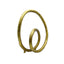 Worlds Away Rounded Metal Loop Scultpture In Textured Brass