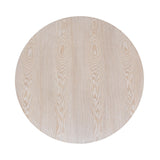 Worlds Away Thick Top Coffee Table With Cross Base In Cerused Oak