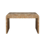 Worlds Away Waterfall Edge Desk In Burl Wood