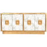 Worlds Away Entertainment Console Ant Mir Gold Lf