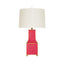Worlds Away Handpainted Pagoda Table Lamp In Pink With Gold Trim