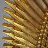 Worlds Away Oval Starburst Mirror In Gold Leaf