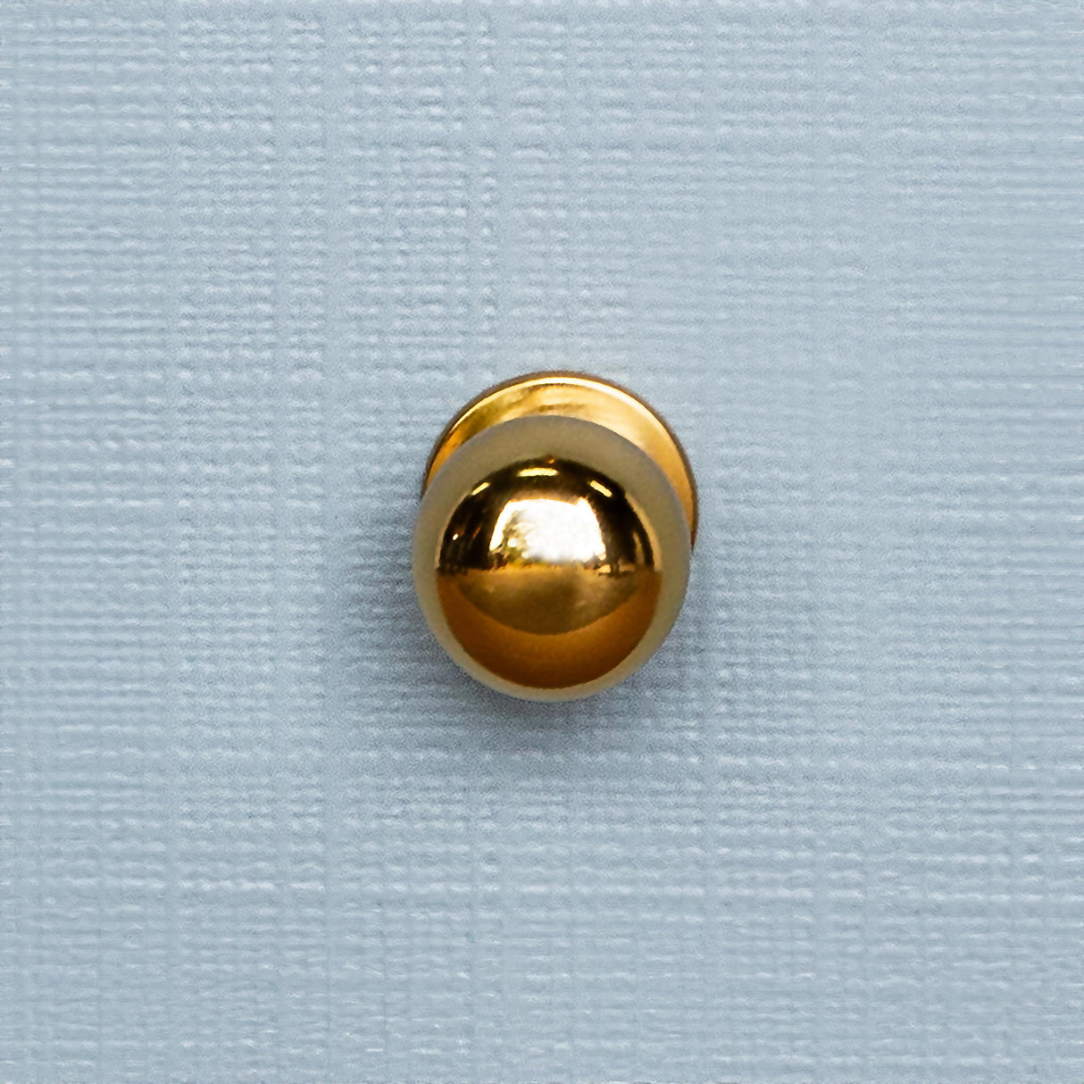 Worlds Away Two Drawer Side Table In Textured Light Blue Linen With Polished Brass Knobs