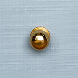 Worlds Away Two Drawer Side Table In Textured Light Blue Linen With Polished Brass Knobs