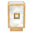 Worlds Away Ant Mir & Gold Lf One Dr Cabinet