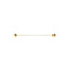 Worlds Away Acrylic And Brass Minimal Towel Bar