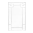Worlds Away Bamboo Detail Mirror In White Lacquer