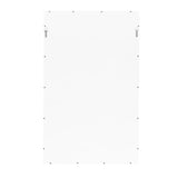 Worlds Away Bamboo Detail Mirror In White Lacquer