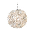 Worlds Away 15"D Lotus Capiz Pendant