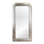 Worlds Away Silver Leaf Wood Floor Mirror With Curved Edges