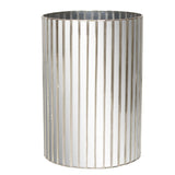 Worlds Away Facet Mir Round Tall Wastebasket