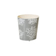 Worlds Away Grey And White Wastebasket