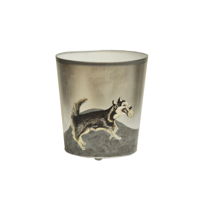 Worlds Away Husky Wastebasket