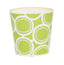Worlds Away Oval Wastebasket Green And Cream Bubble Design