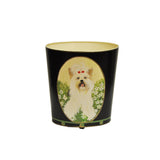 Worlds Away Yorkshire Terrier Wastebasket