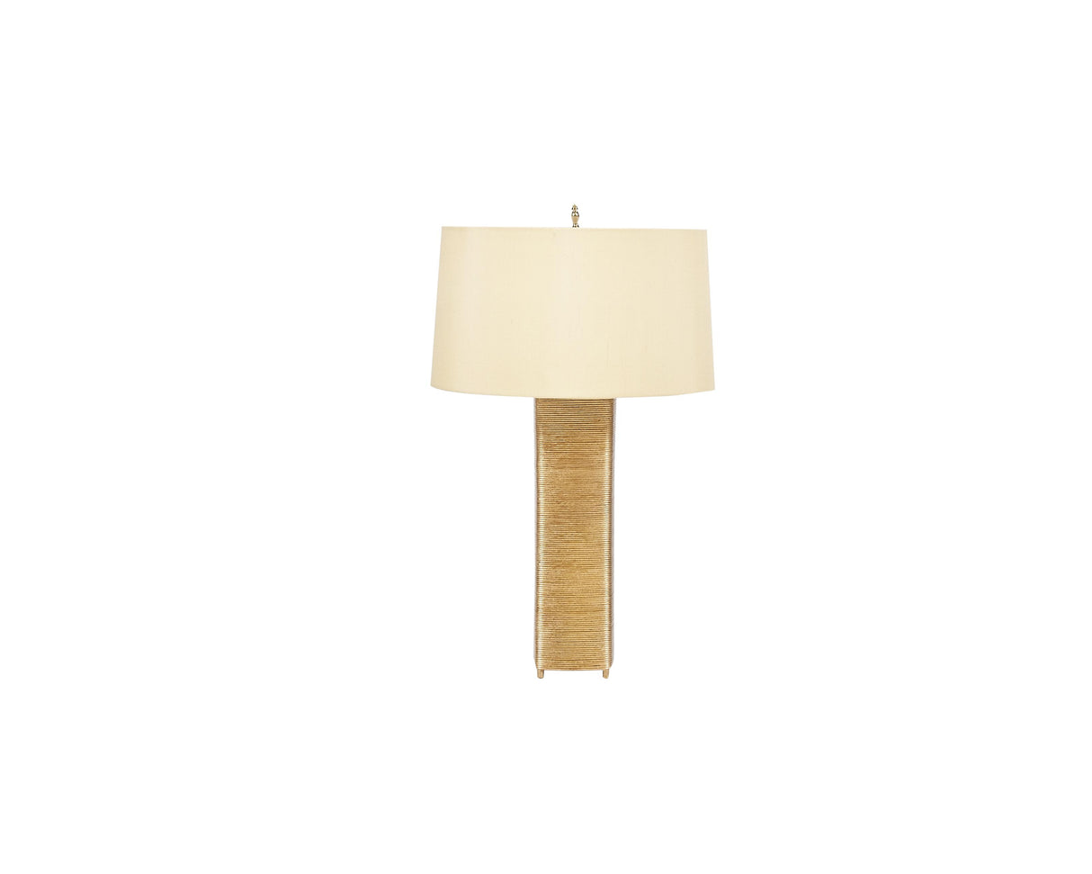 Worlds Away Gold Lf Wire Wrap Lamp, 15" Butter Shade