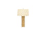 Worlds Away Gold Lf Wire Wrap Lamp, 15" Butter Shade