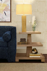 Worlds Away Gold Lf Wire Wrap Lamp, 15" Butter Shade