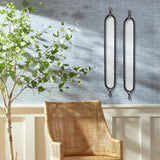 Napa Antique Black TALL NARROW MIRRORS, SET OF 2