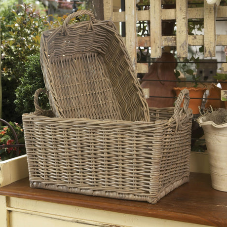 Napa Gray NORMANDY LAUNDRY BASKETS, SET OF 2