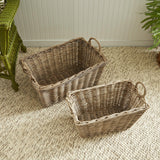 Napa Gray NORMANDY LAUNDRY BASKETS, SET OF 2