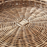 Napa Gray NORMANDY EXTRA LARGE LOW ROUND BASKETS, SET OF 2