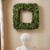 Napa Preserved boxwood BOXWOOD SQUARE WREATH 16"