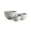Napa White FIBRESTONE MALIBU LOW BOWLS, SET OF 3