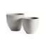 Napa White FIBRESTONE MALIBU TAPERED POTS, SET OF 2