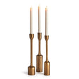 Napa Antique Brass INGE TAPER HOLDERS, SET OF 3