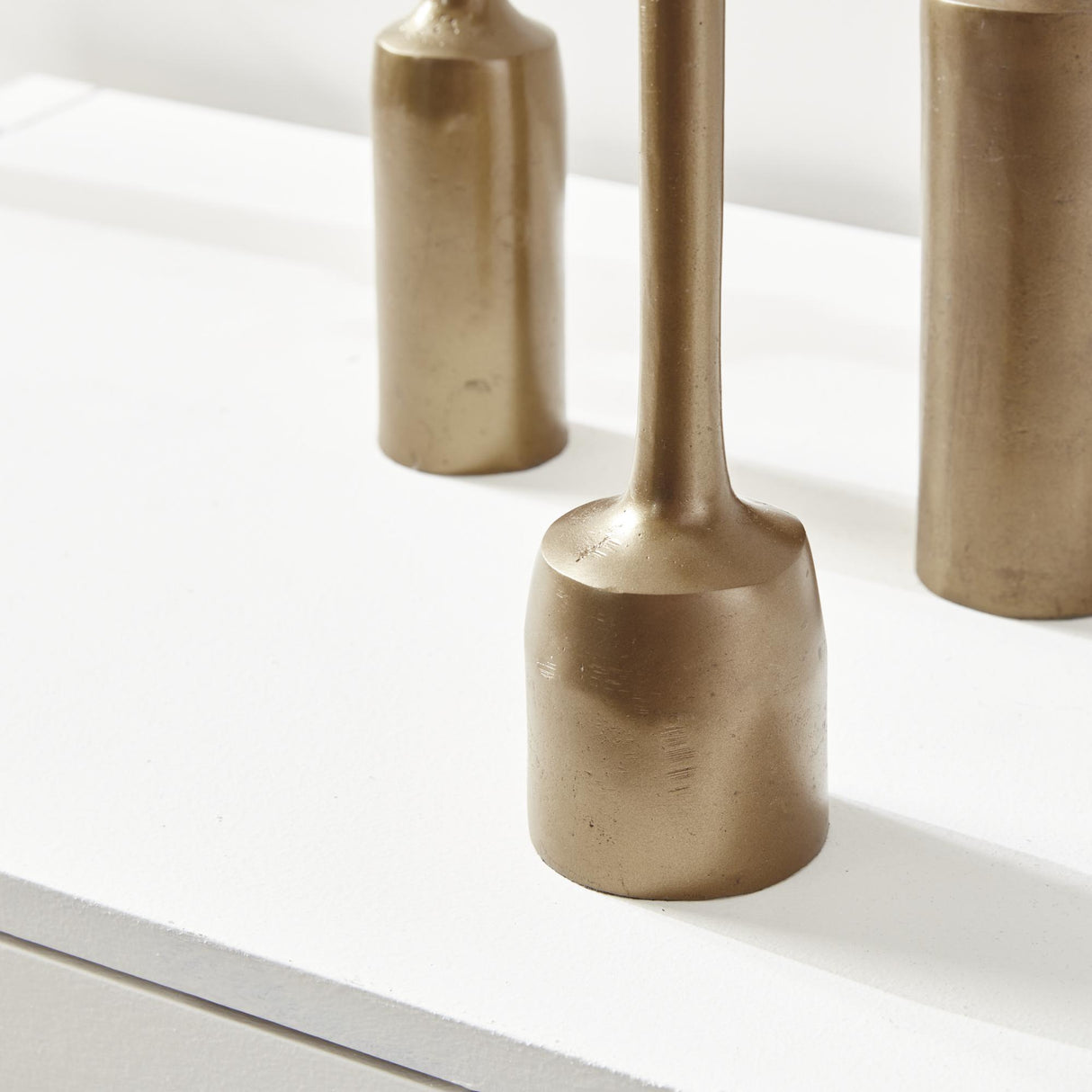 Napa Antique Brass INGE TAPER HOLDERS, SET OF 3