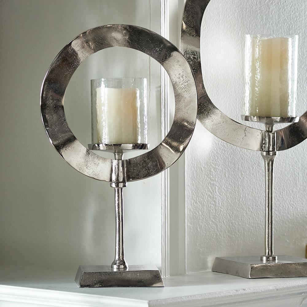 Napa Silver ORACLE CANDLE STAND 19"