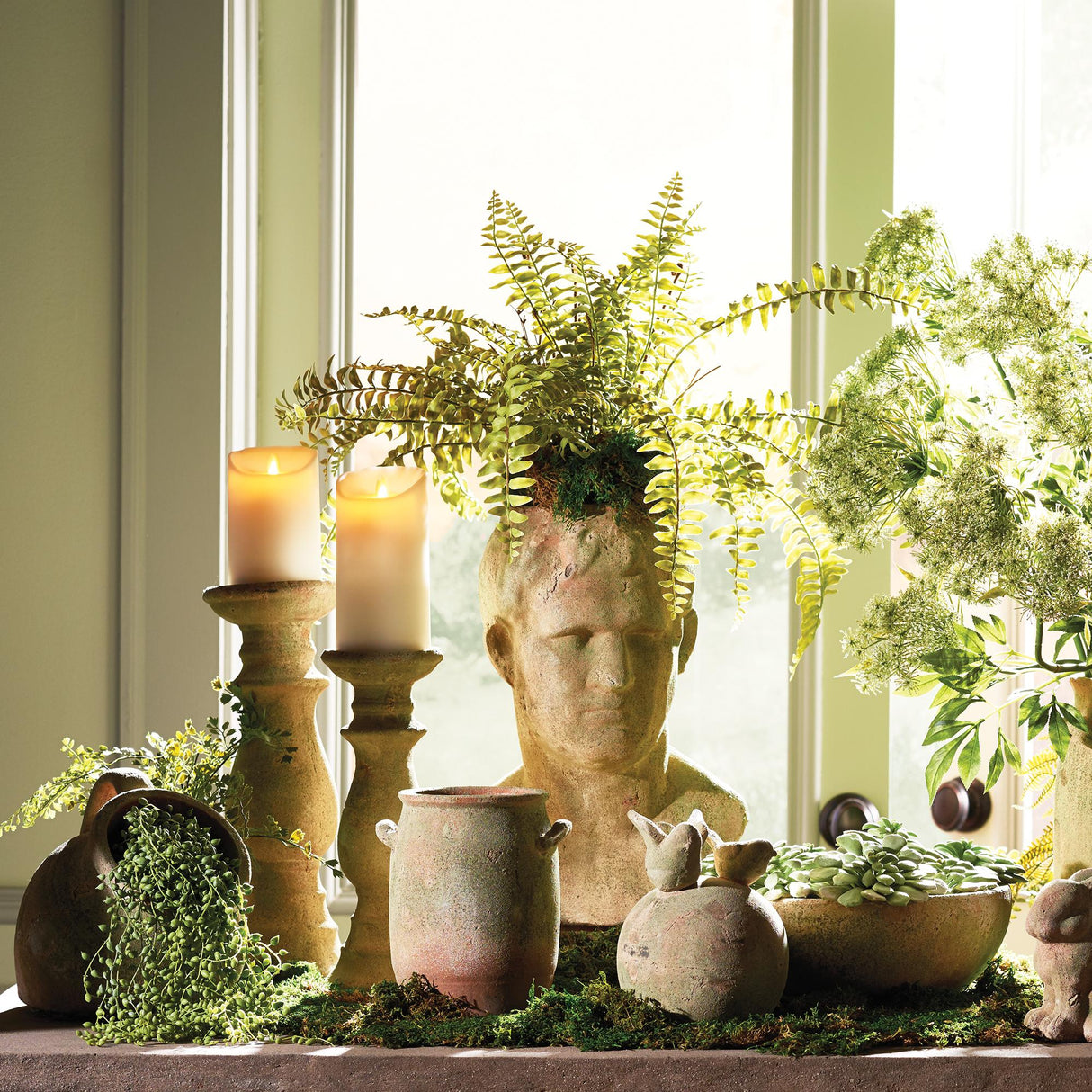 Napa Green BOSTON FERN DROP-IN 16"