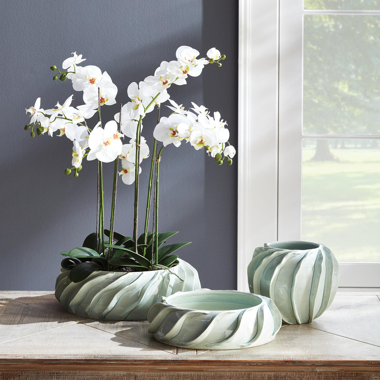 Napa White PHALAENOPSIS BOWL DROP-IN 31.5"