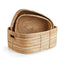 Napa Natural CANE RATTAN RECTANGULAR BASKETS, SET OF 3