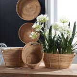 Napa Natural CANE RATTAN RECTANGULAR BASKETS, SET OF 3