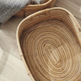 Napa Natural CANE RATTAN RECTANGULAR BASKETS, SET OF 3