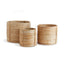 Napa Natural CANE RATTAN MINI ROUND BASKETS, SET OF 3
