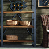 Napa Natural CANE RATTAN LOW BASKETS, SET OF 3