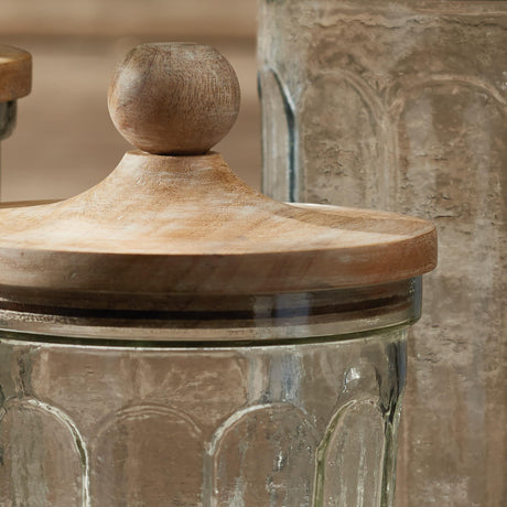 Napa Natural/Clear OLIVE HILL CANISTERS, SET OF 3