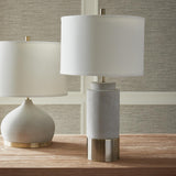 Napa Natural Concrete/Antique Bronze SCULLY CYLINDER LAMP