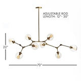 Napa Antique Brass DANIELLA GLOBE CHANDELIER