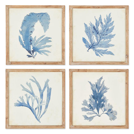 Napa  FRAMED CORAL WATERCOLOR PRINTS, SET OF 4