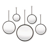 Napa Distressed Black MAISON NOIR PENDULUM MIRRORS, SET OF 5