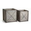 Napa Galvanized CEDAR RIDGE CACHEPOTS, SET OF 2