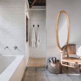 Napa Antique Brass LAMELLE OVAL MIRROR