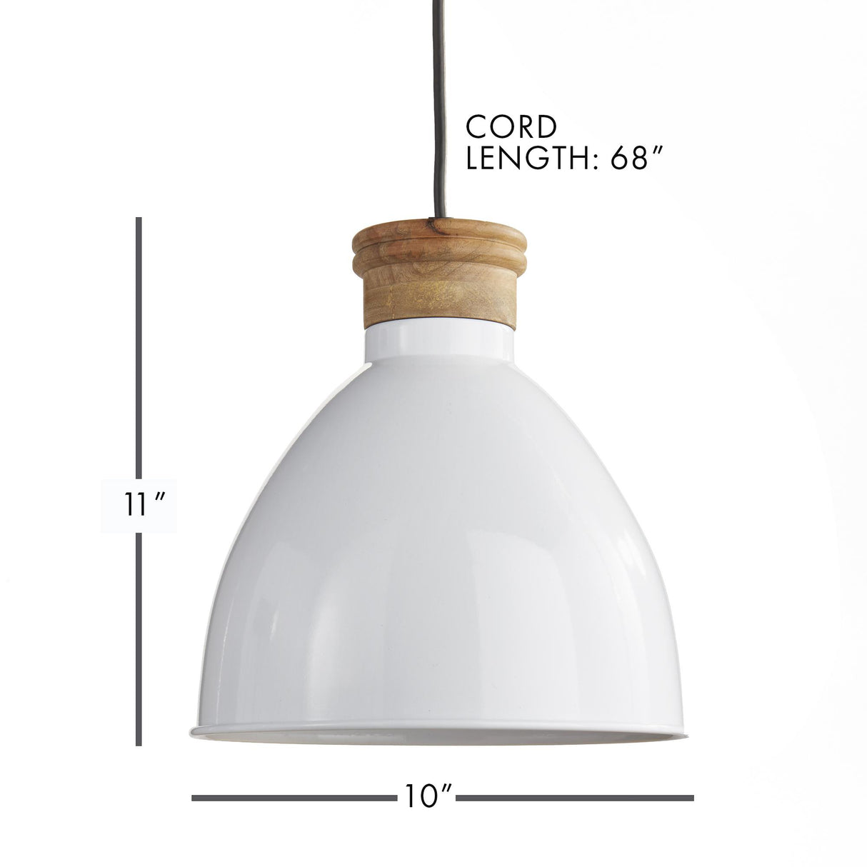 Napa Glossy White BRODY PENDANT
