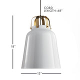 Napa Glossy White FINLEY PENDANT