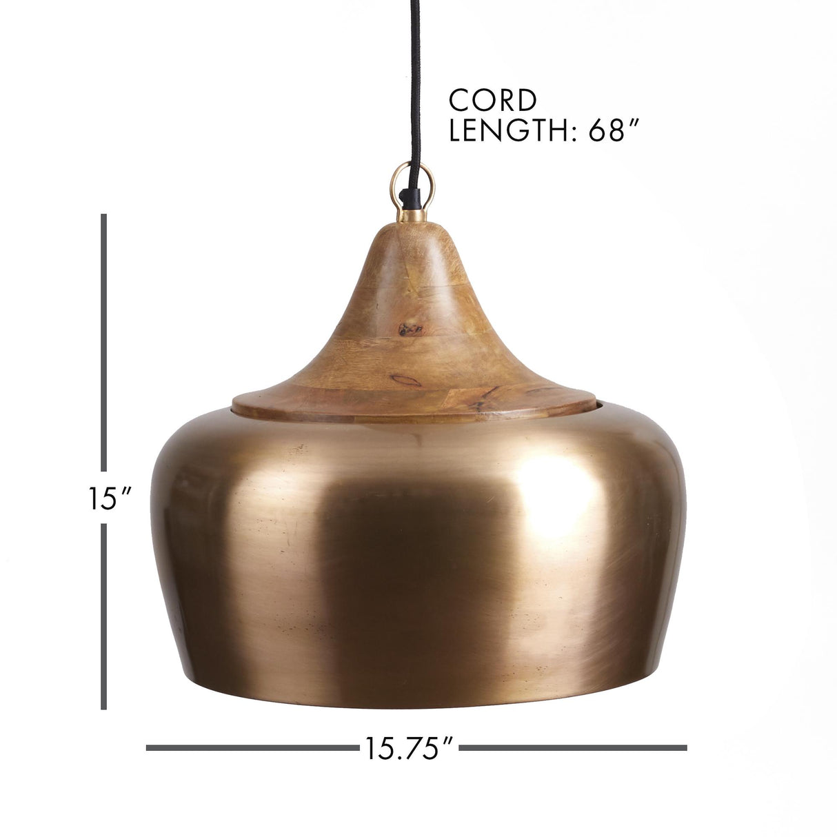 Napa Satin Brass BALTON PENDANT