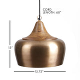 Napa Satin Brass BALTON PENDANT